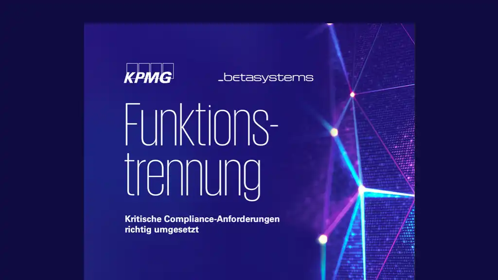 Beta Systems Whitepaper Funktionstrennung Cover DE