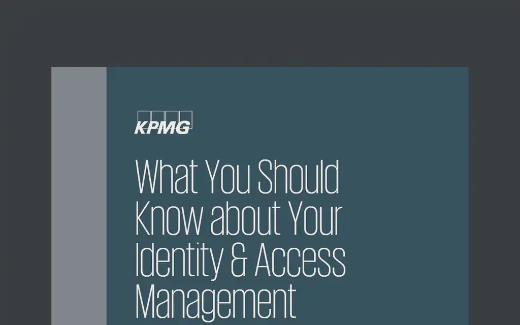 English cover page of the KMPG whitepaper