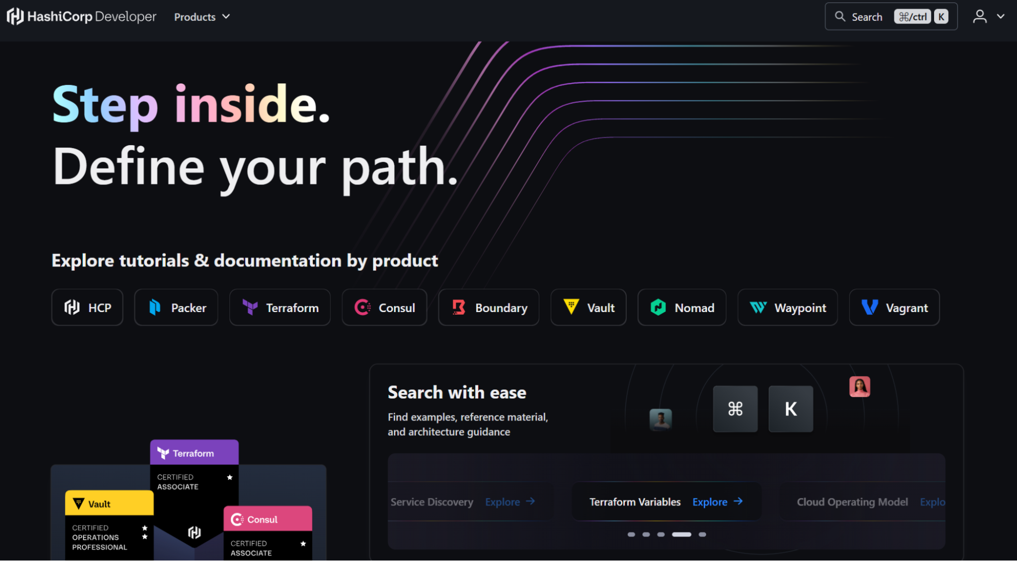 terraform website screenshot