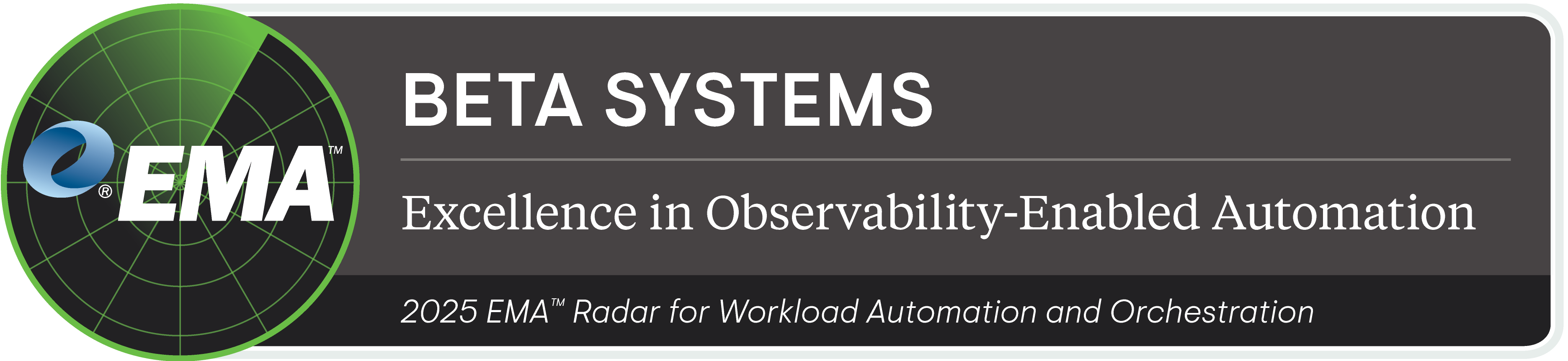 EMA Excellence Award for Beta Systems ANOW EMA Excellence Award for Beta Systems ANOW