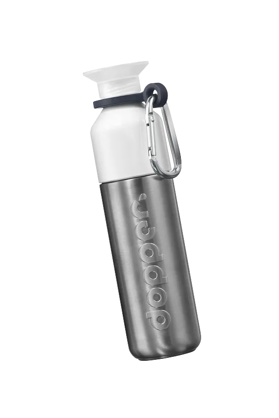 Dopper Flip Straw Black - Couvercle Paille Noir Pour Gourde Dopper, Anti-Fuite, Usage Quotidien