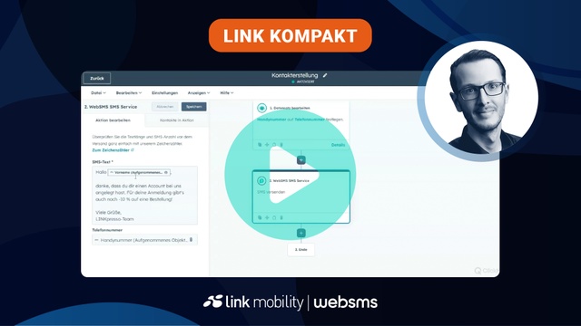 In dieser Anleitung wird Schritt für Schritt gezeigt, wie man direkt aus HubSpot SMS- und RCS-Nachrichten versendet.