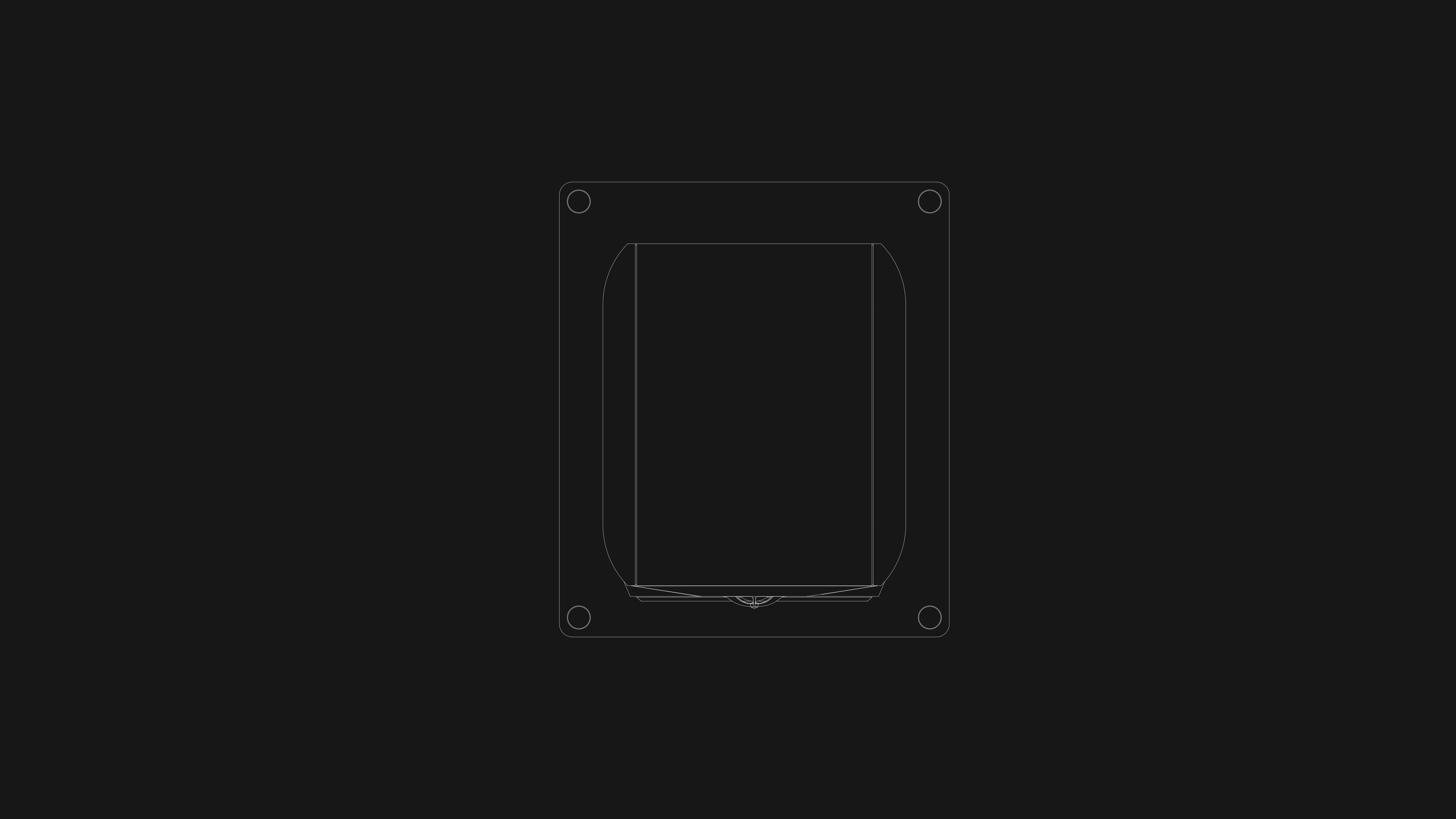 Aerial black and white drawing of the Sonus faber Maxima Amator floorstanding loudspeaker, highlighting its unique design.
