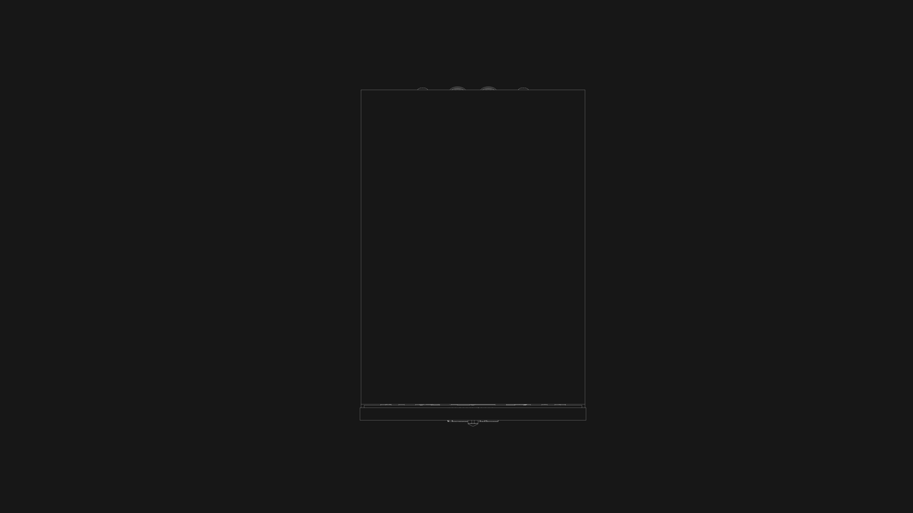 Monochromatic technical drawing of the Sonus faber Lumina II Amator bookshelf speaker, showcasing its sleek design.
