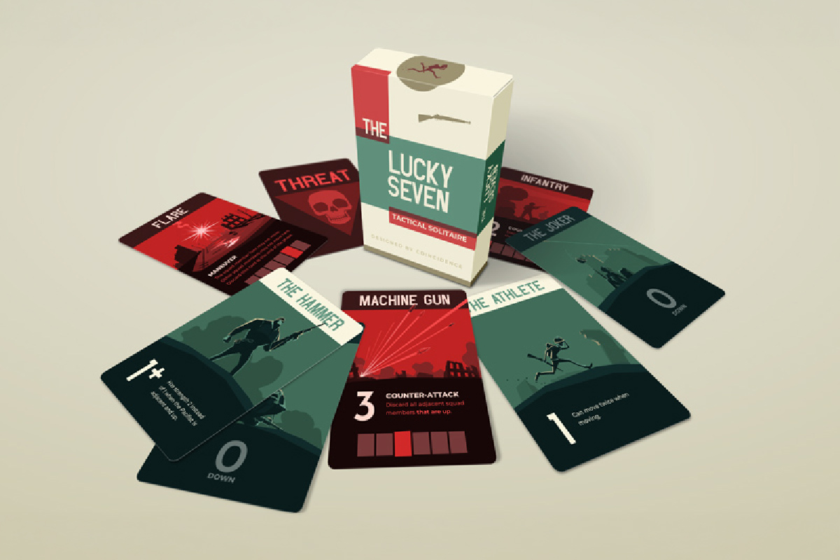 The Lucky Seven tactical solitaire game