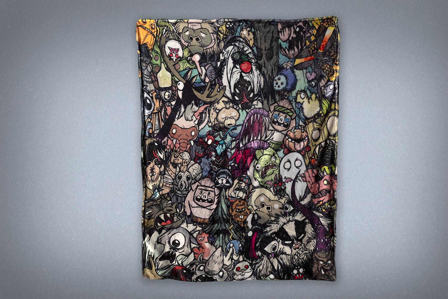 Don't Starve Monster Party Blanket