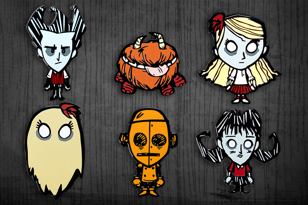 Don't Starve Metal Character Pins