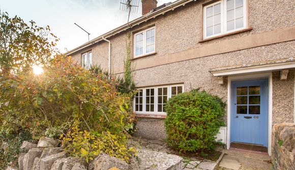 front of a terraced house