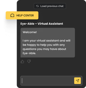 Accessibility virtual assistant chat interface