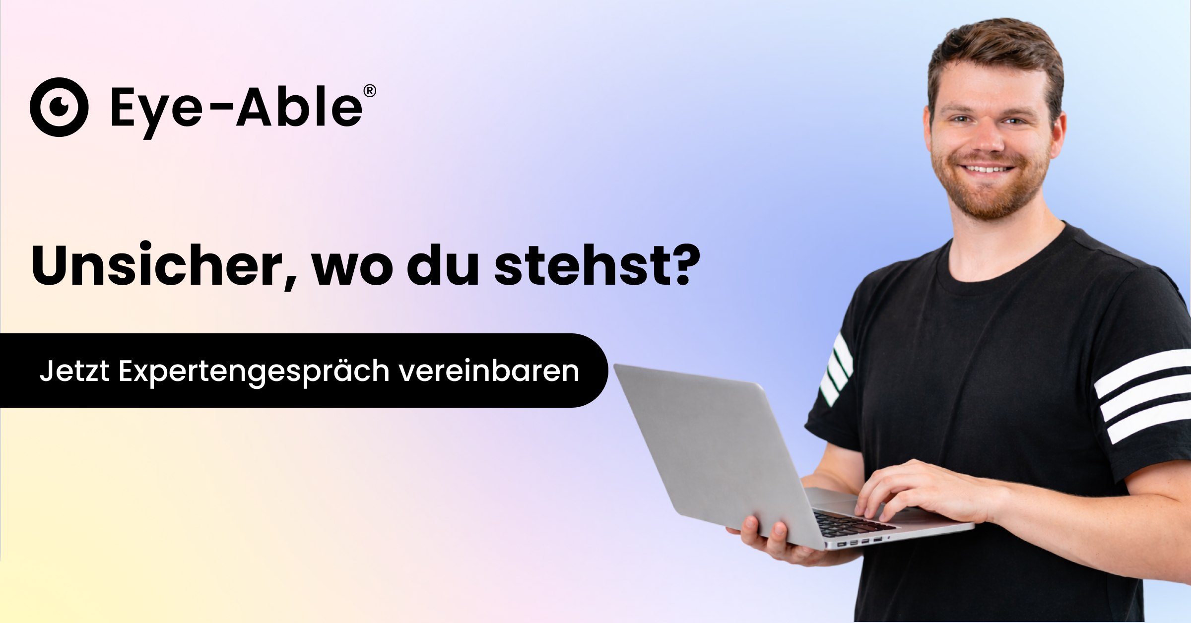 Banner, das zum Expertengespräch führt