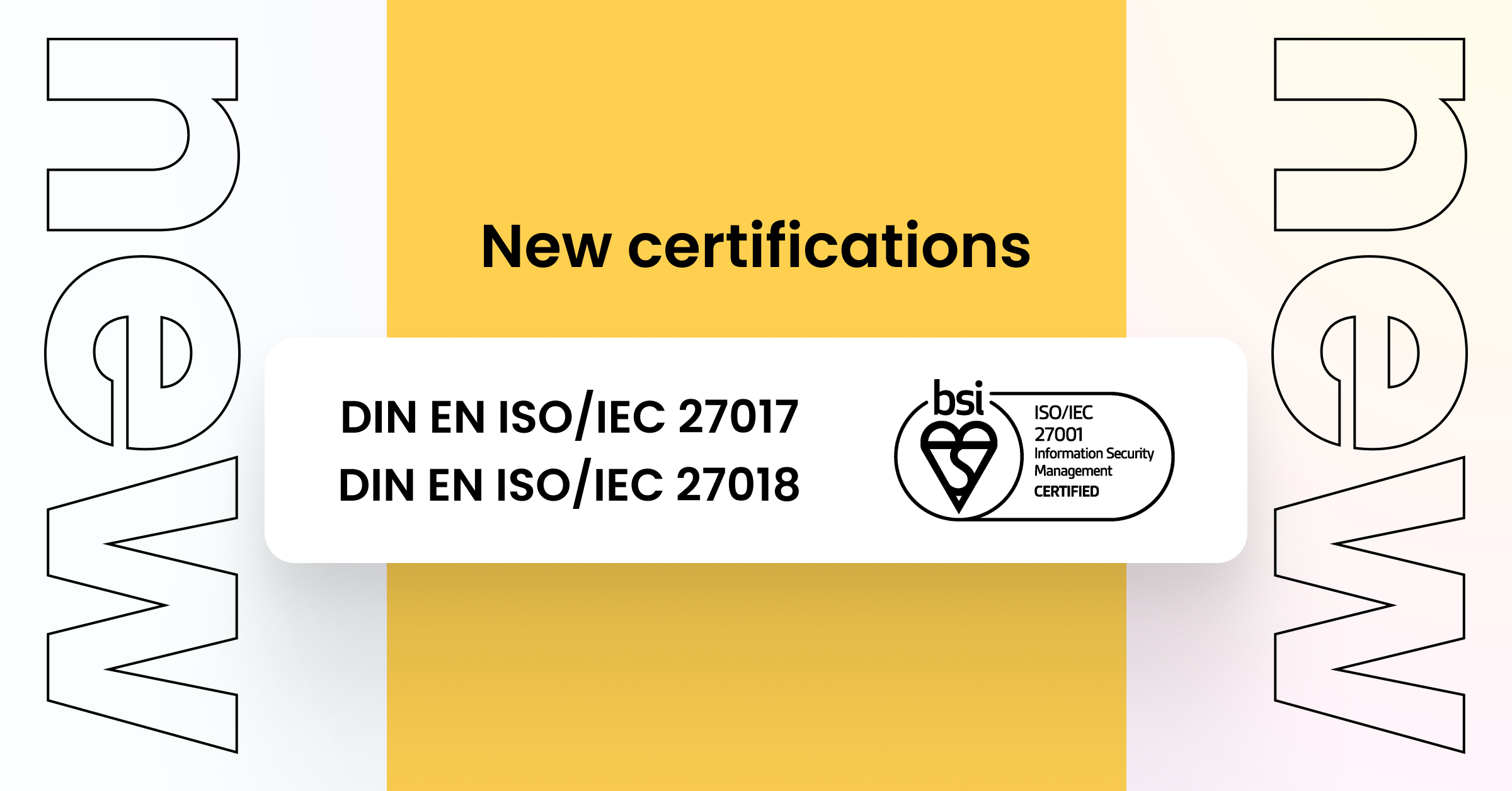 New ISO certifications 27017 and 27018