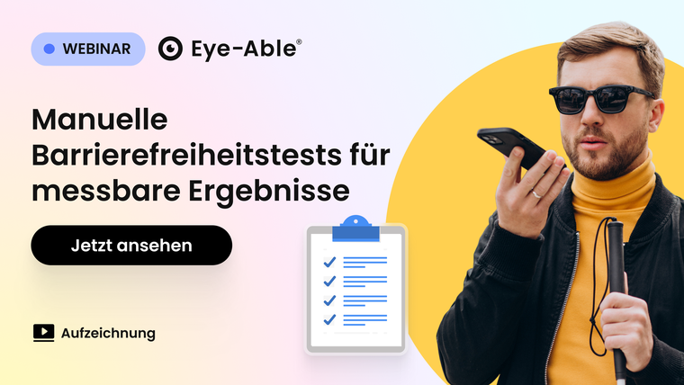 Teaserbild, das zur Registrierungsseite verlinkt zum Webinar On-Demand "Menschen statt Maschinen: Manuelle Tests für messbare Ergebnisse"