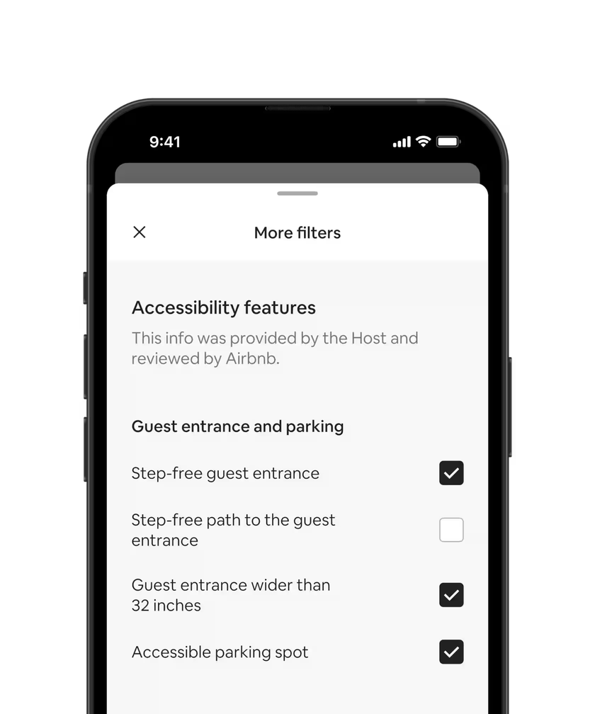 Airbnb accessibility features