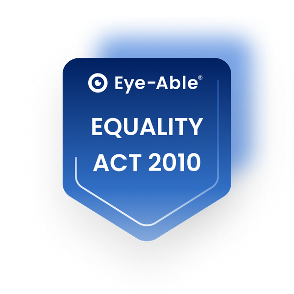 Eye-Able compliance badge for the Equality Act 2010