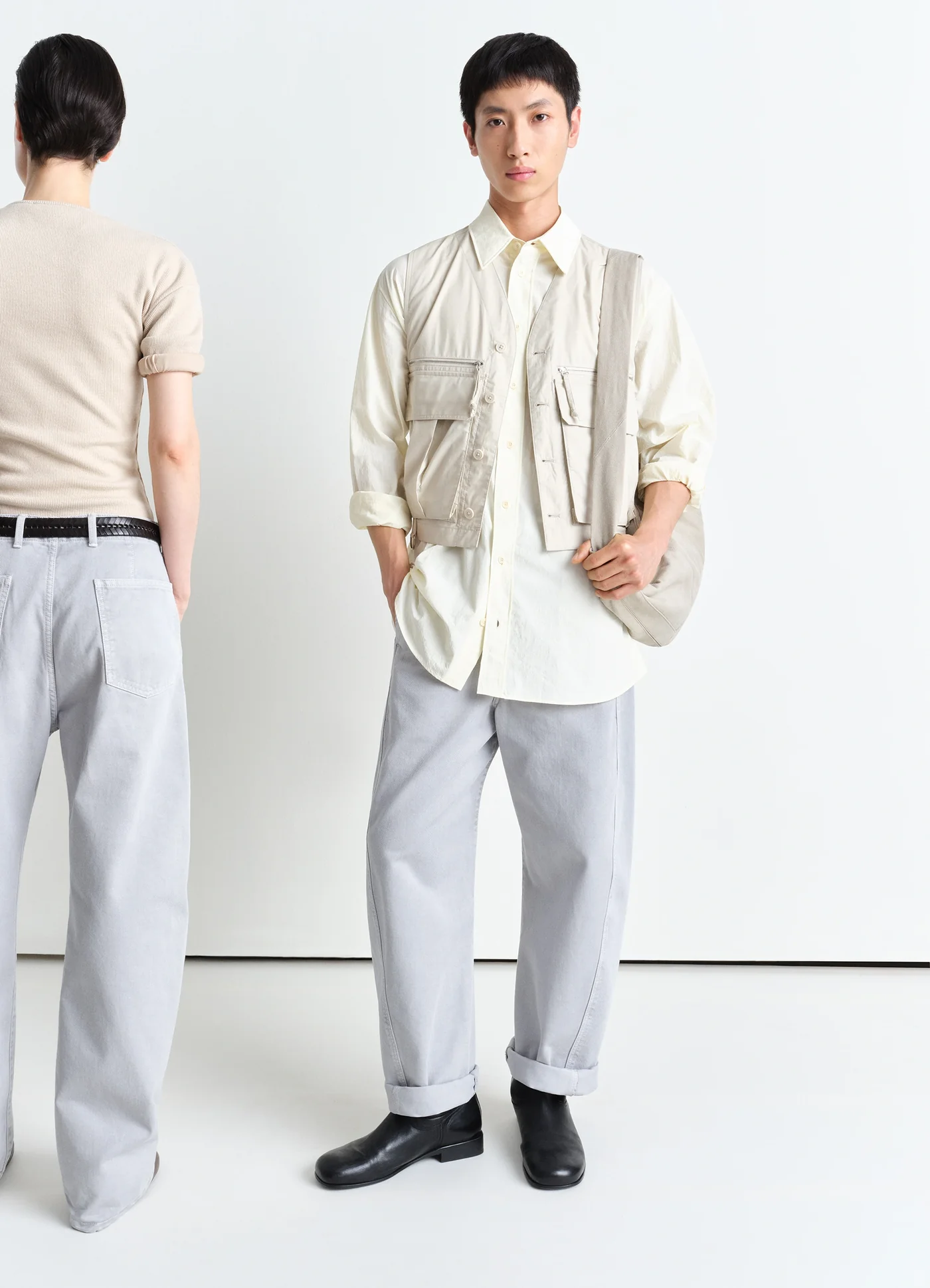 SS25 LEMAIRE◆ベルト付きリブTシャツドレス リブジャージー LEMAIRE | Official website