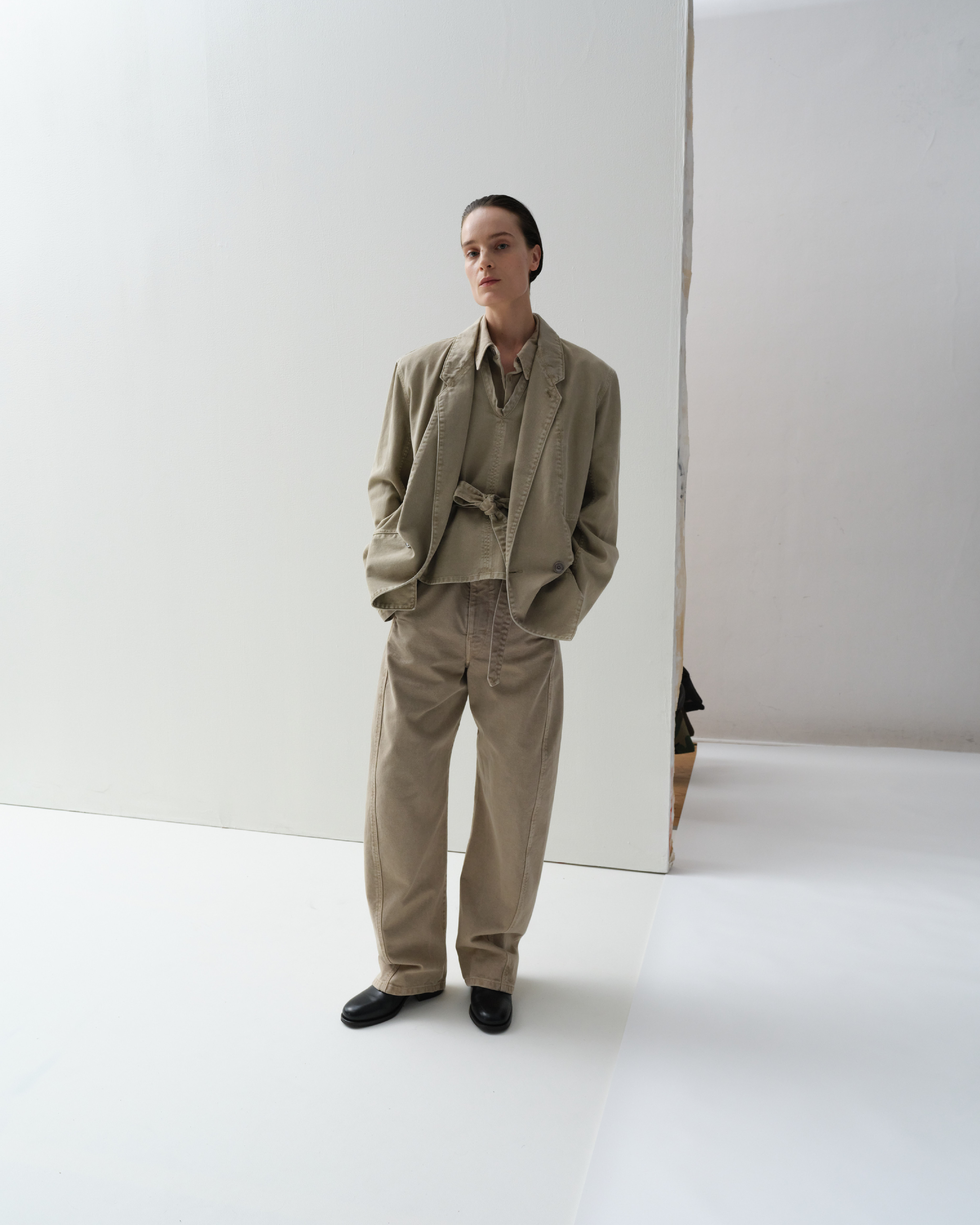 ワンピース LEMAIRE SS25 Cotton dress (DR1094LF1207 WH014) Foulard Dress by Lemaire - La Garçonne