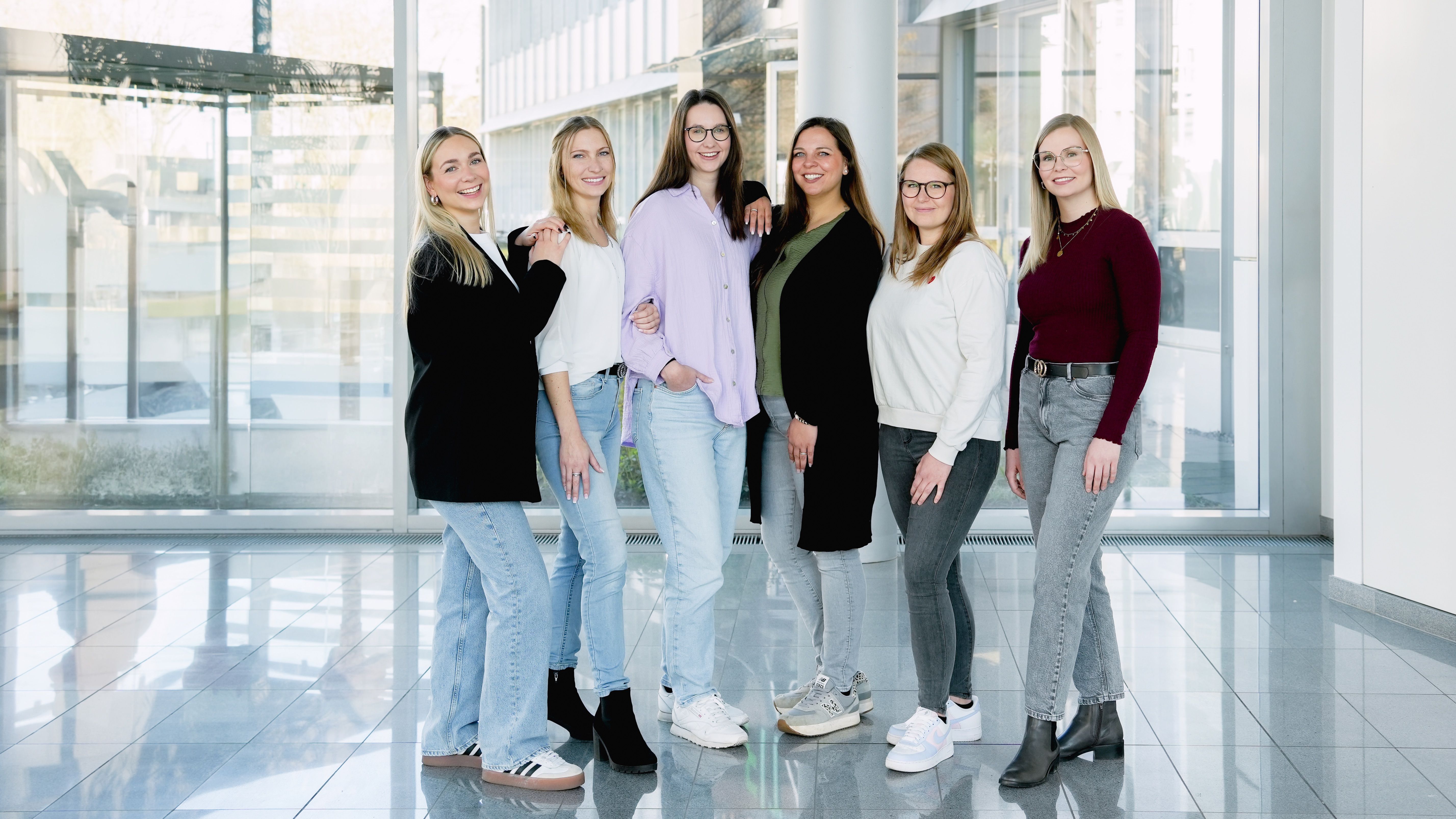 Recruitingteam im Foyer