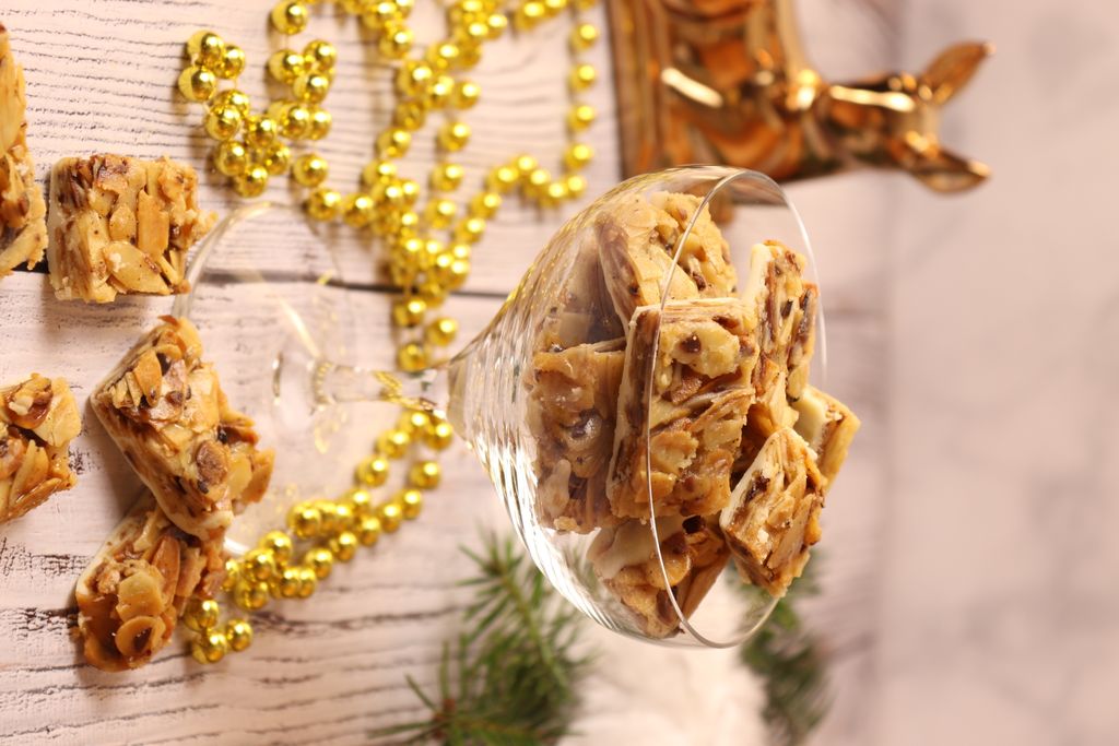 Mandel-Florentiner in einem Glas