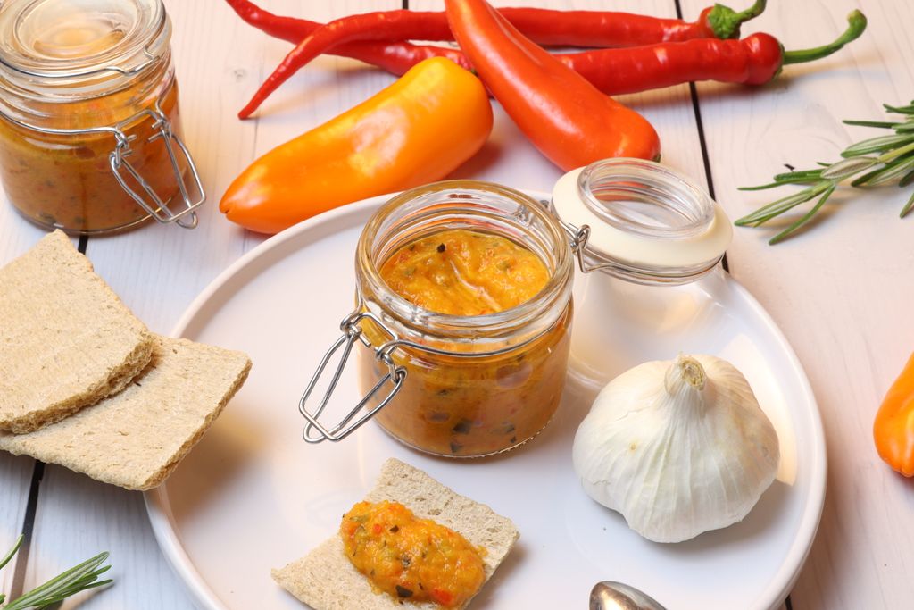 Ajvar in einem Glas