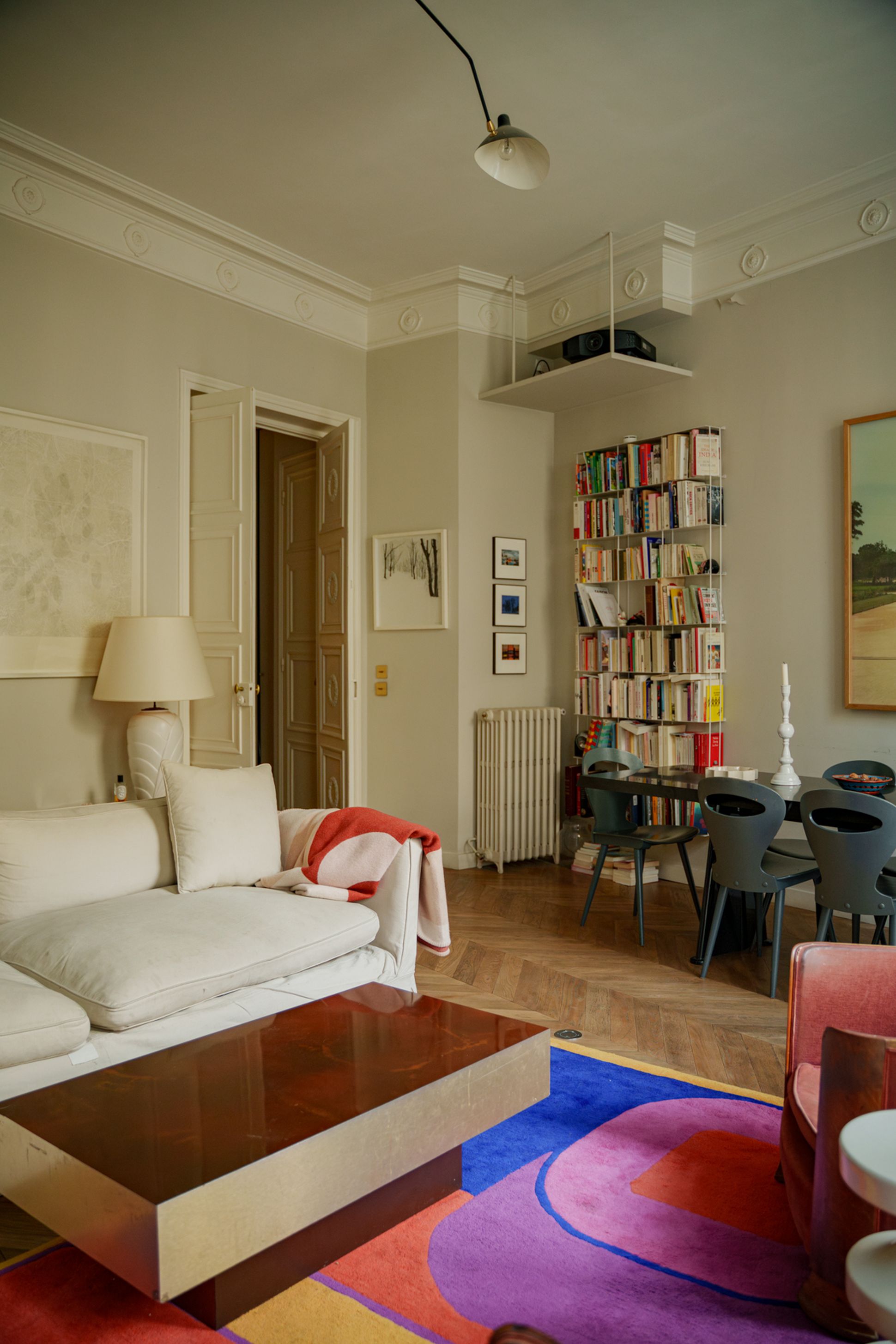 Alexandra Sprung chez elle en famille à Paris