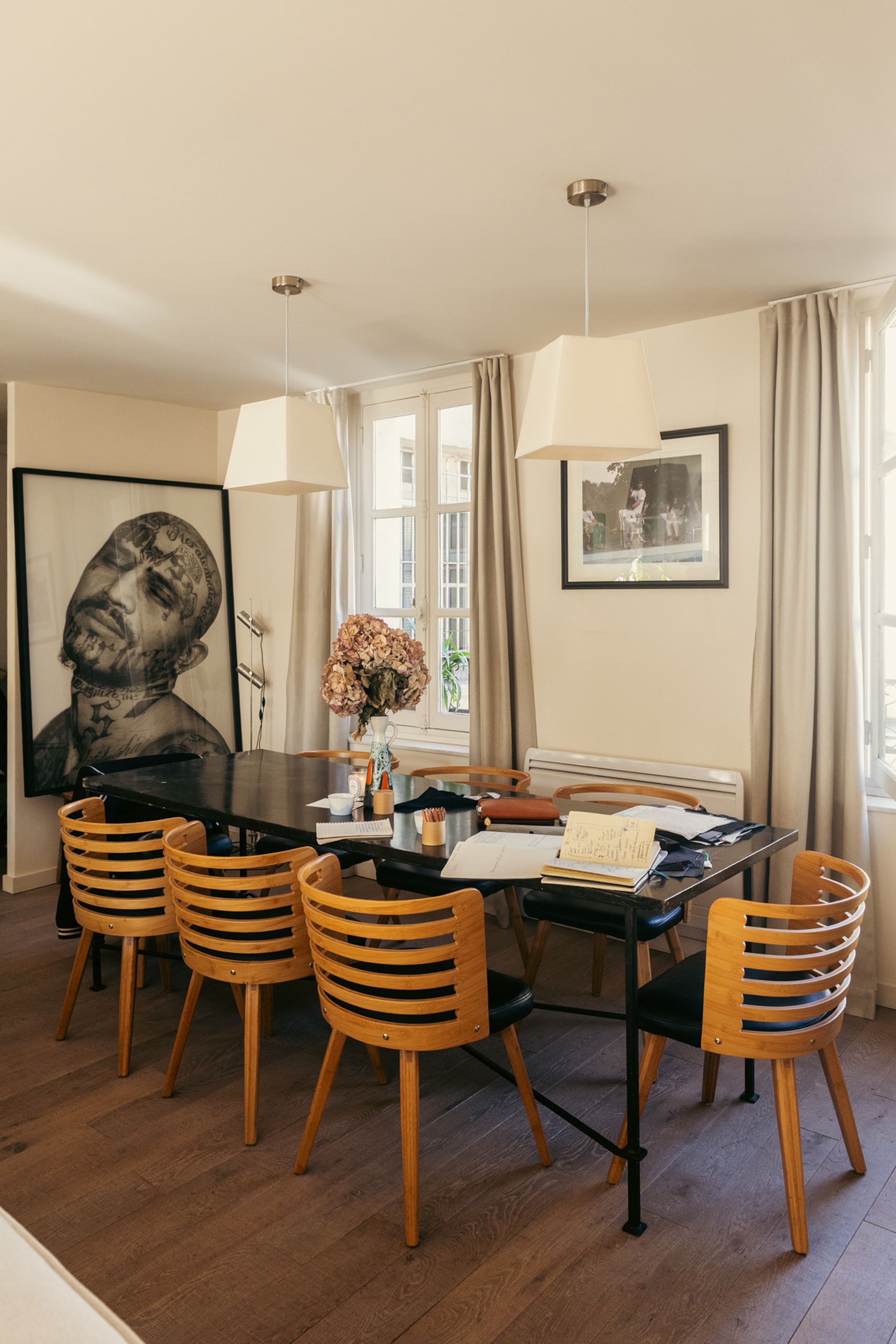 Capucine Martin et Cédric Jimenez chez eux à Paris