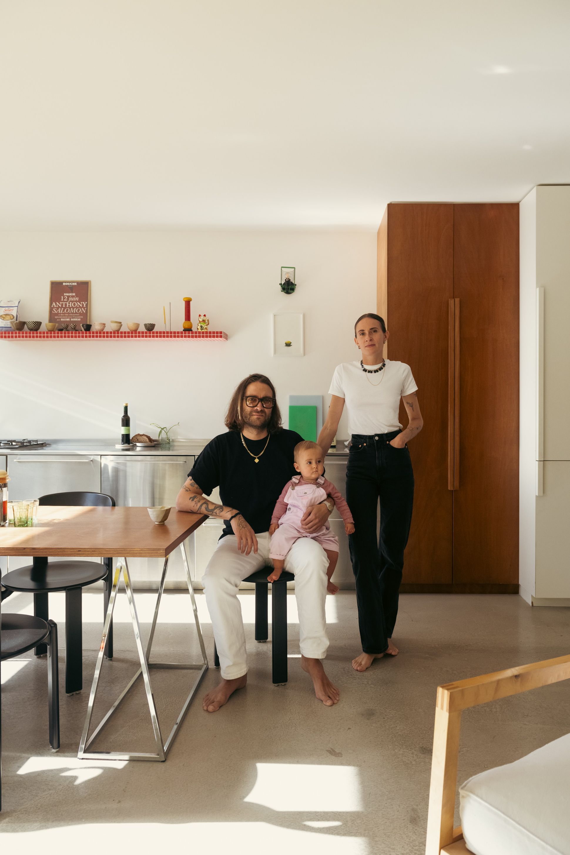 Camille Marchal et Anthony Salomon chez eux à Paris