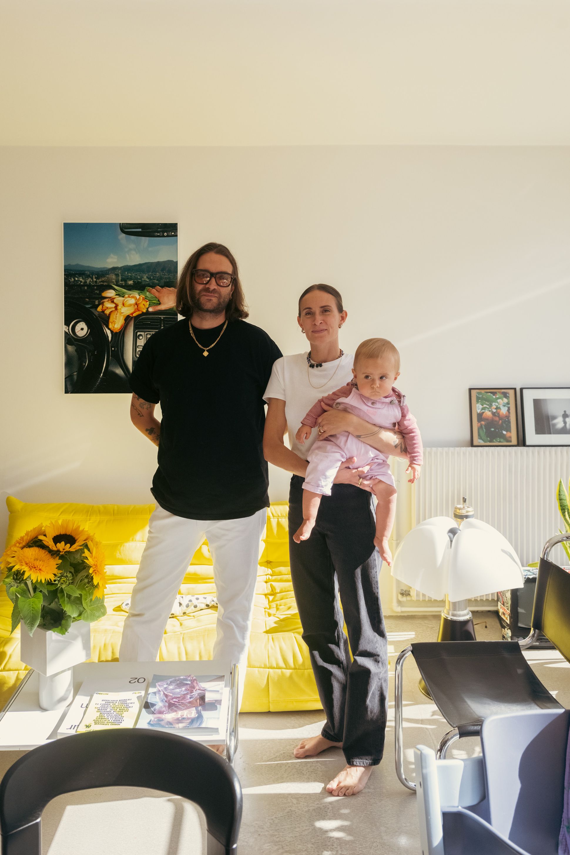 Camille Marchal et Anthony Salomon chez eux à Paris