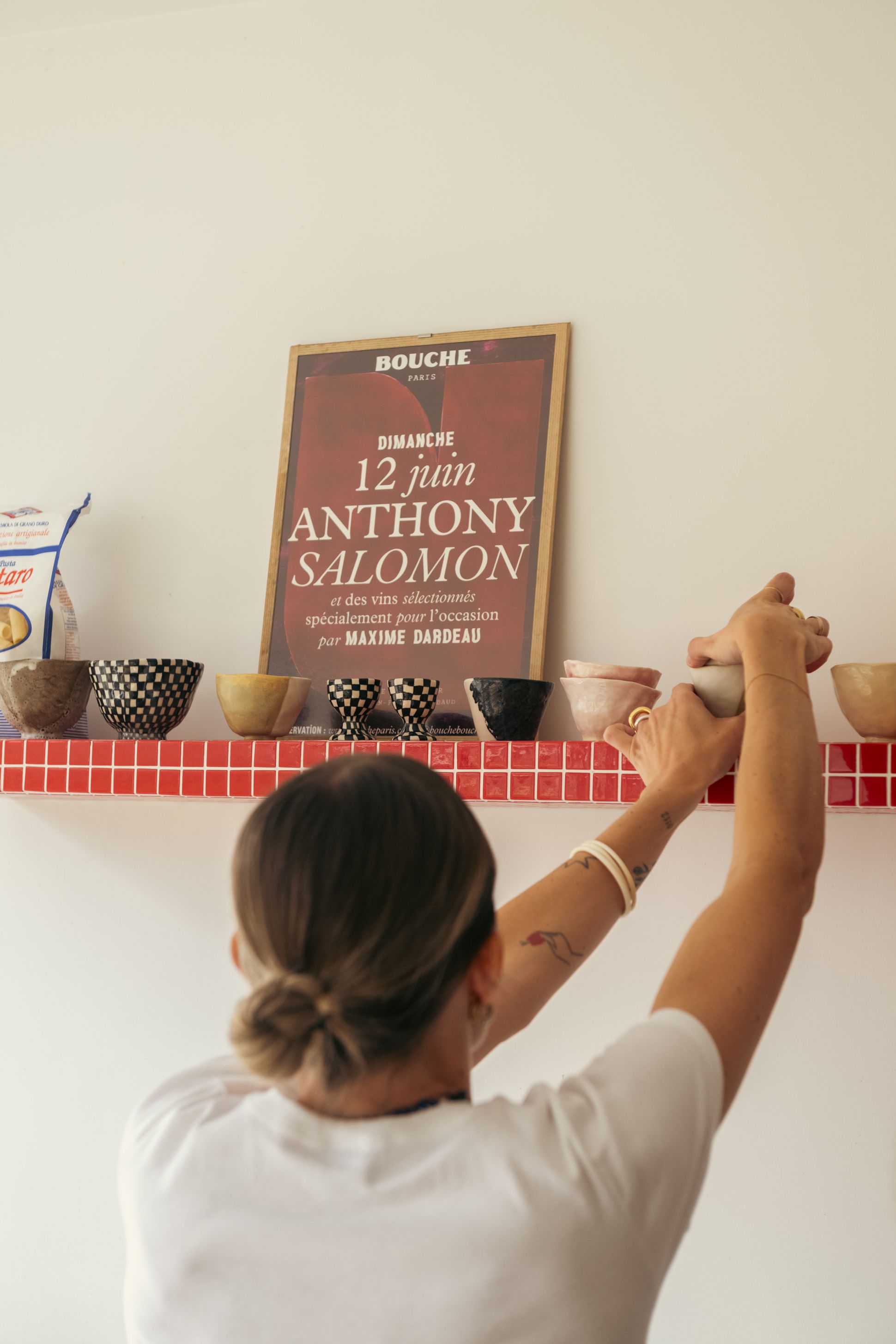 Camille Marchal et Anthony Salomon chez eux à Paris
