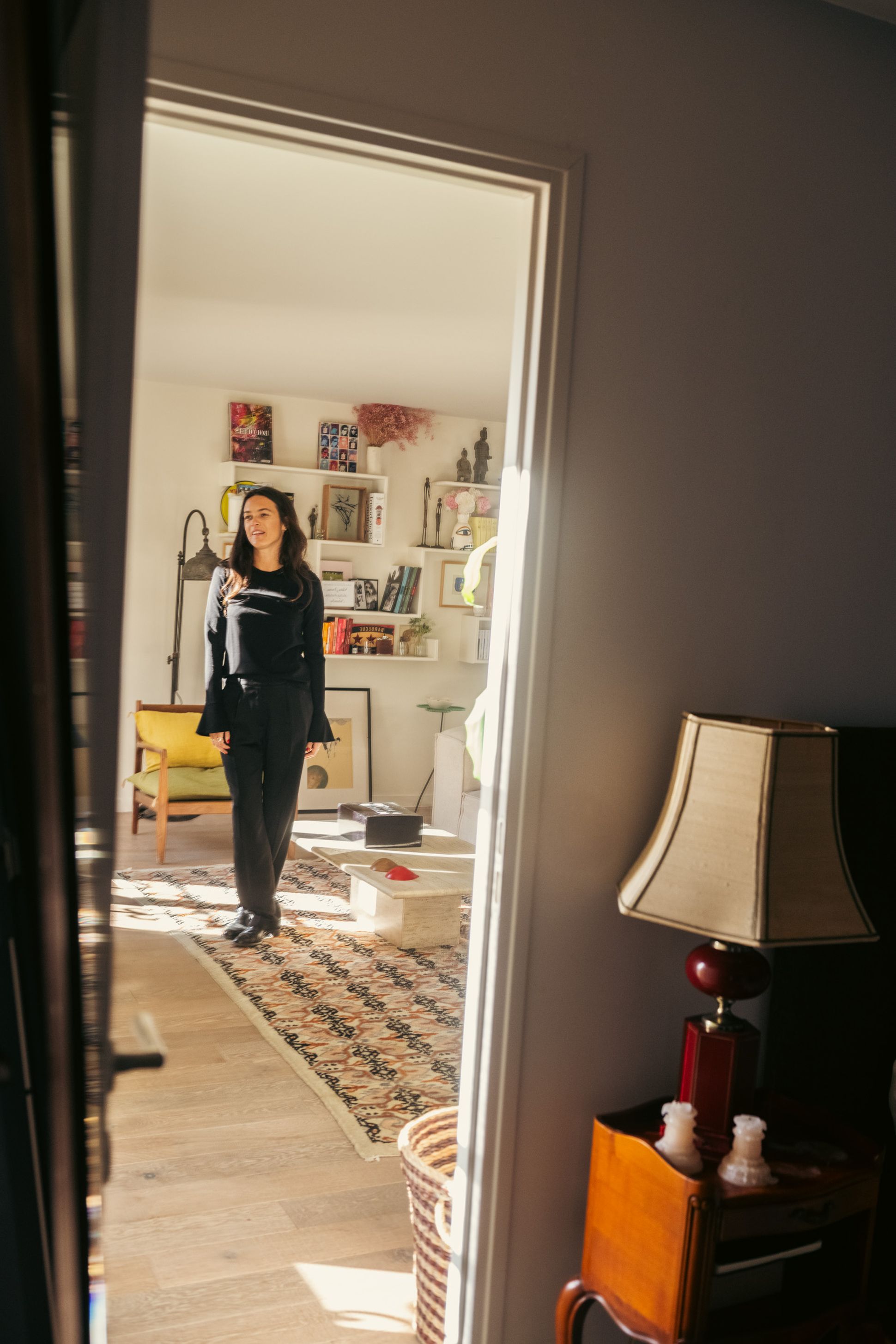 Capucine Martin et Cédric Jimenez chez eux à Paris