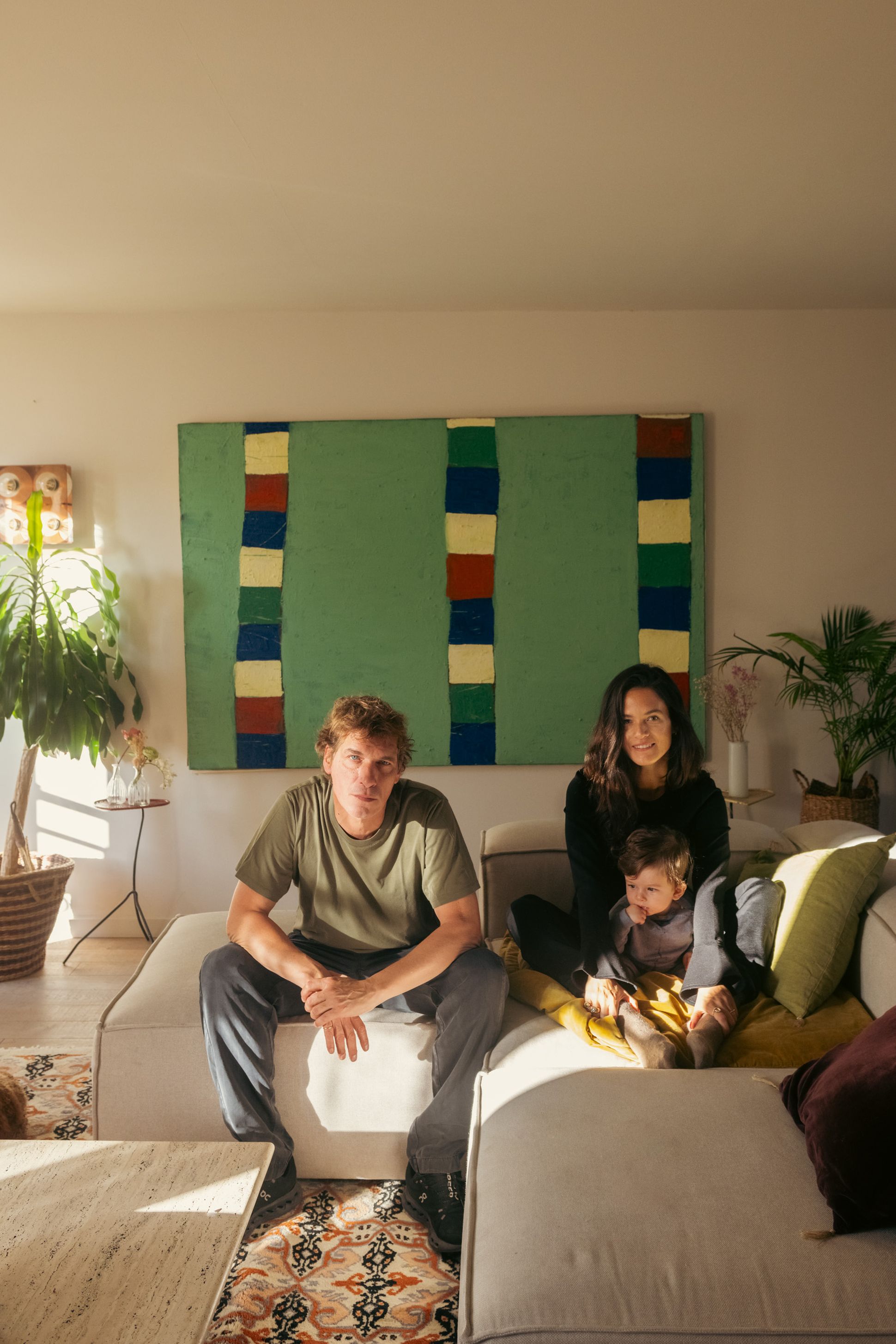 Capucine Martin et Cédric Jimenez chez eux à Paris