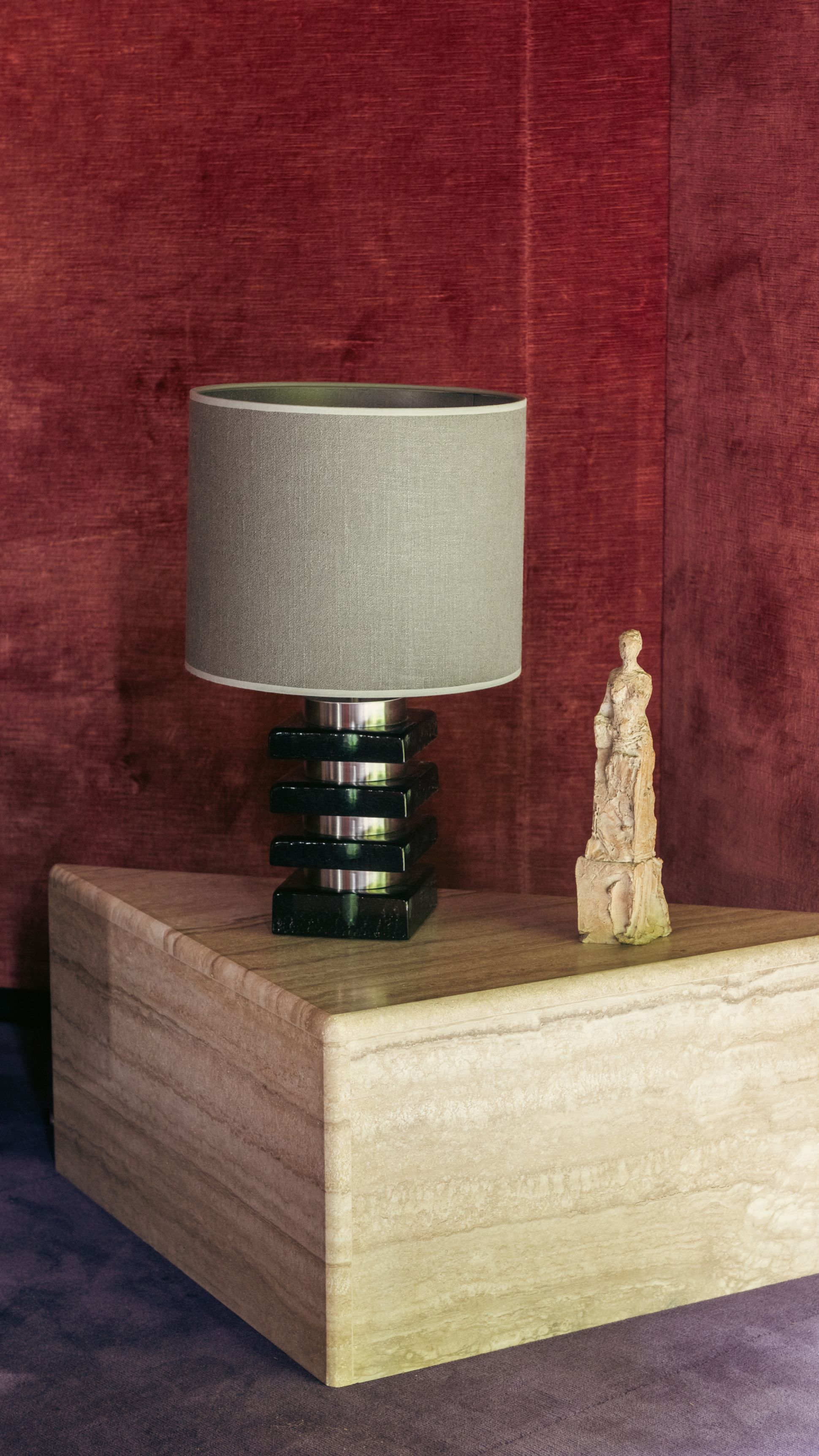 Lampe à poser Marta verre vert