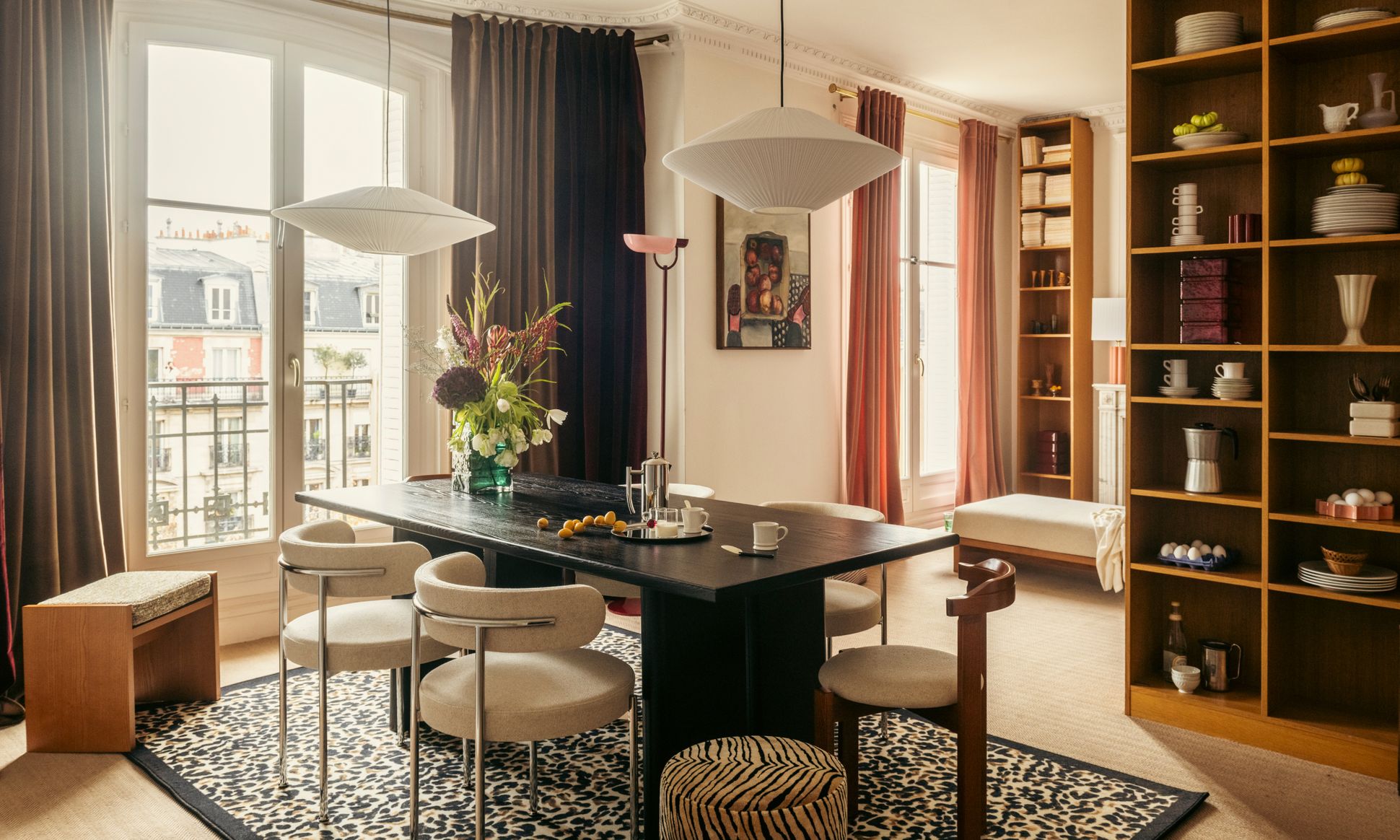 Libera beige, mobile tigre, tokyo noir, tapis leopardo, suspension Brera