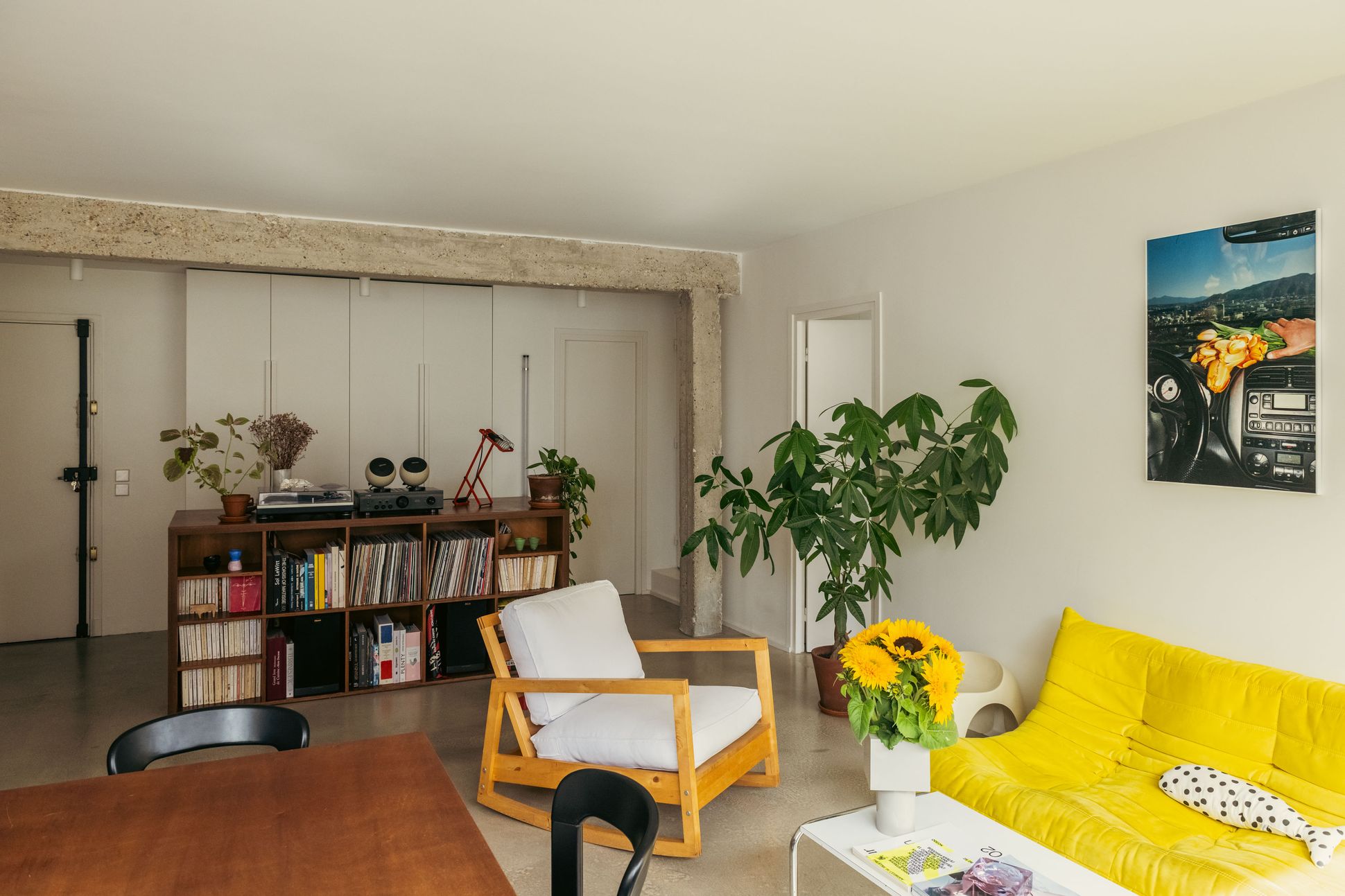 Camille Marchal et Anthony Salomon chez eux à Paris