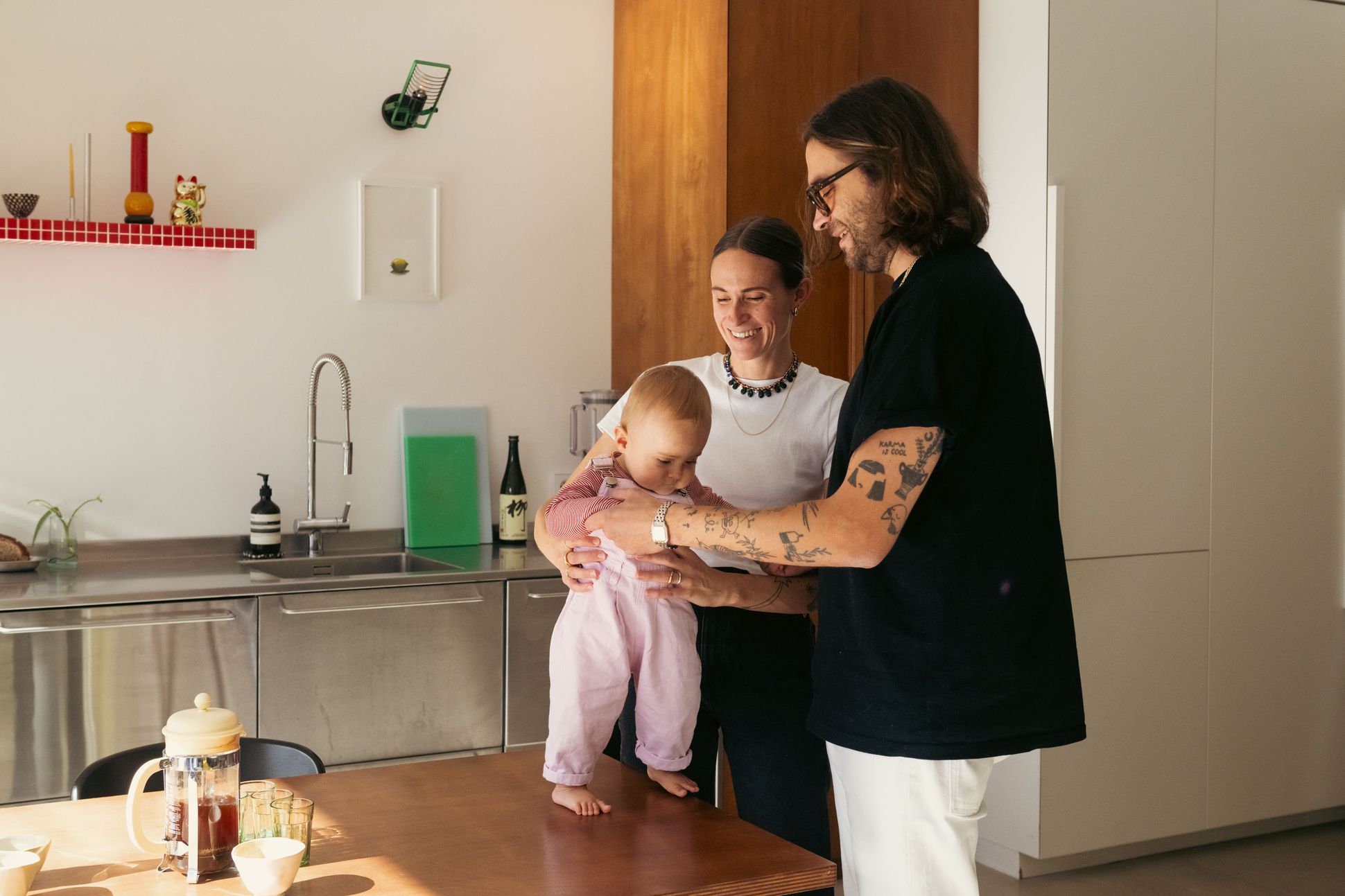 Camille Marchal et Anthony Salomon chez eux à Paris