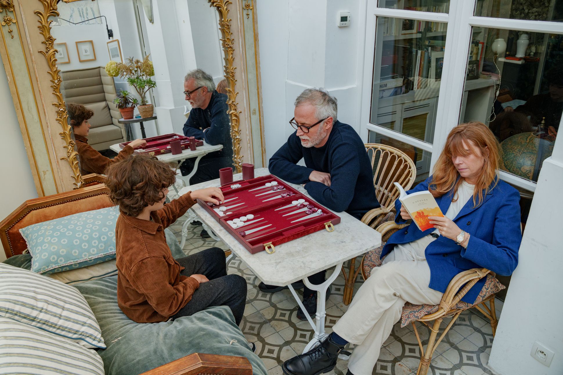 Alexandra Sprung chez elle en famille à Paris