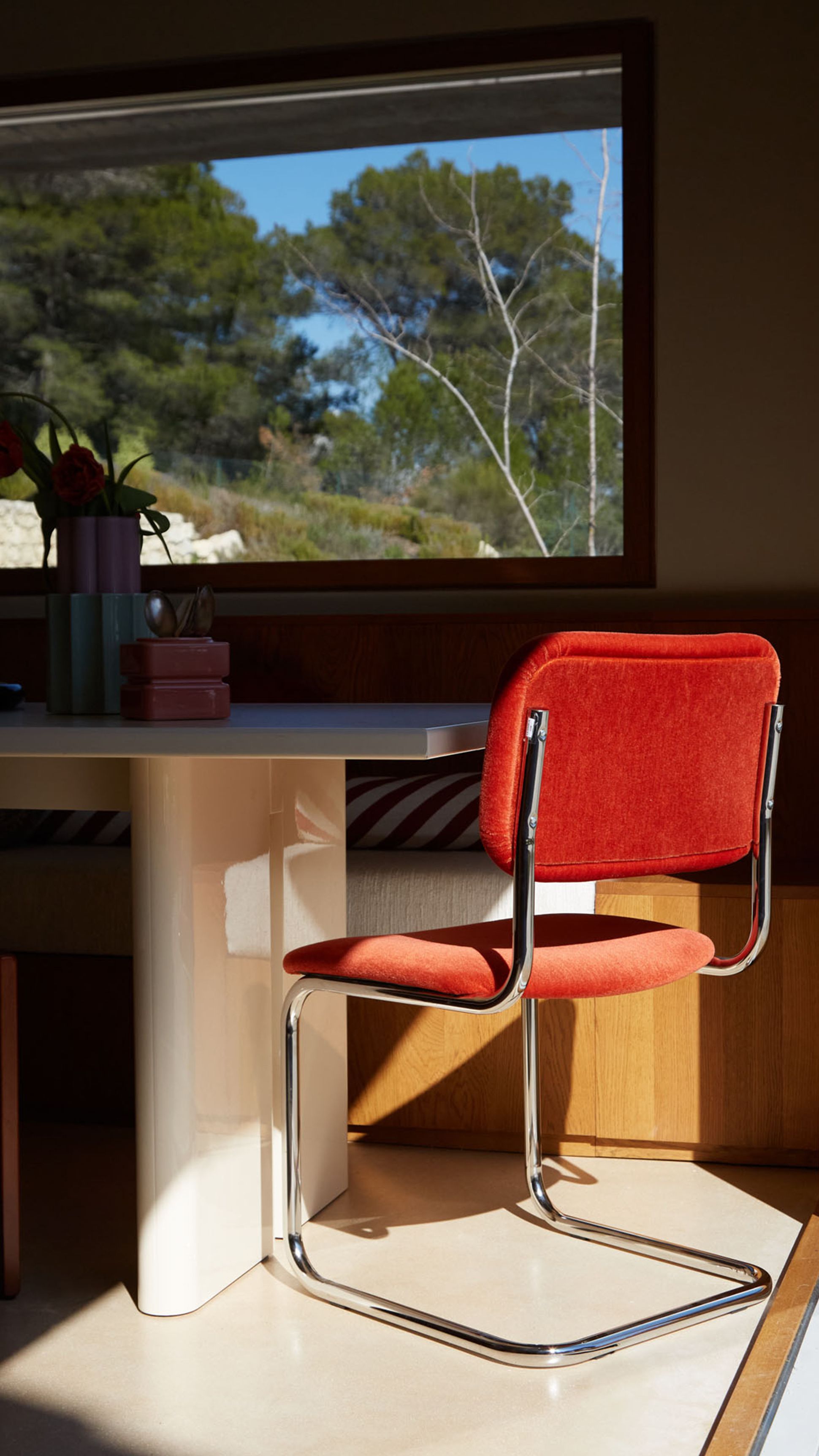 Chaise Classica vermillon