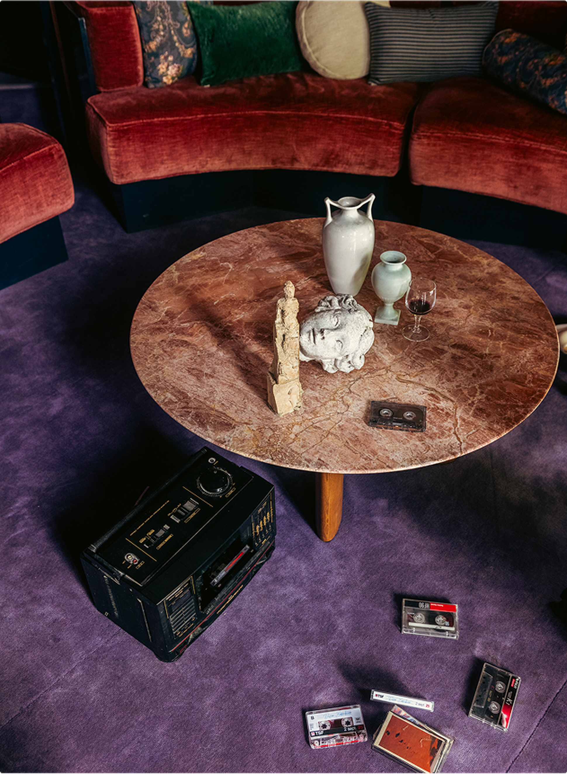Table basse Carlotta rose