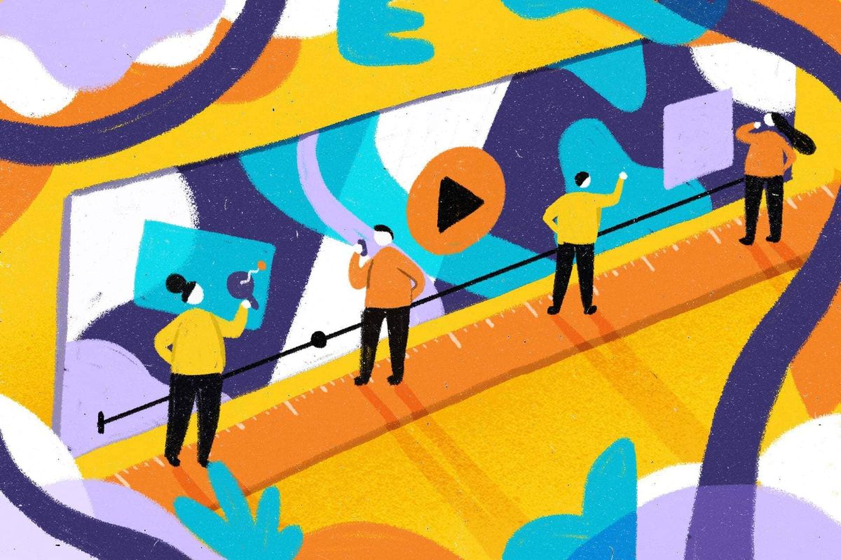 Illustration "Optimale Videolänge für ein Erklärvideo"