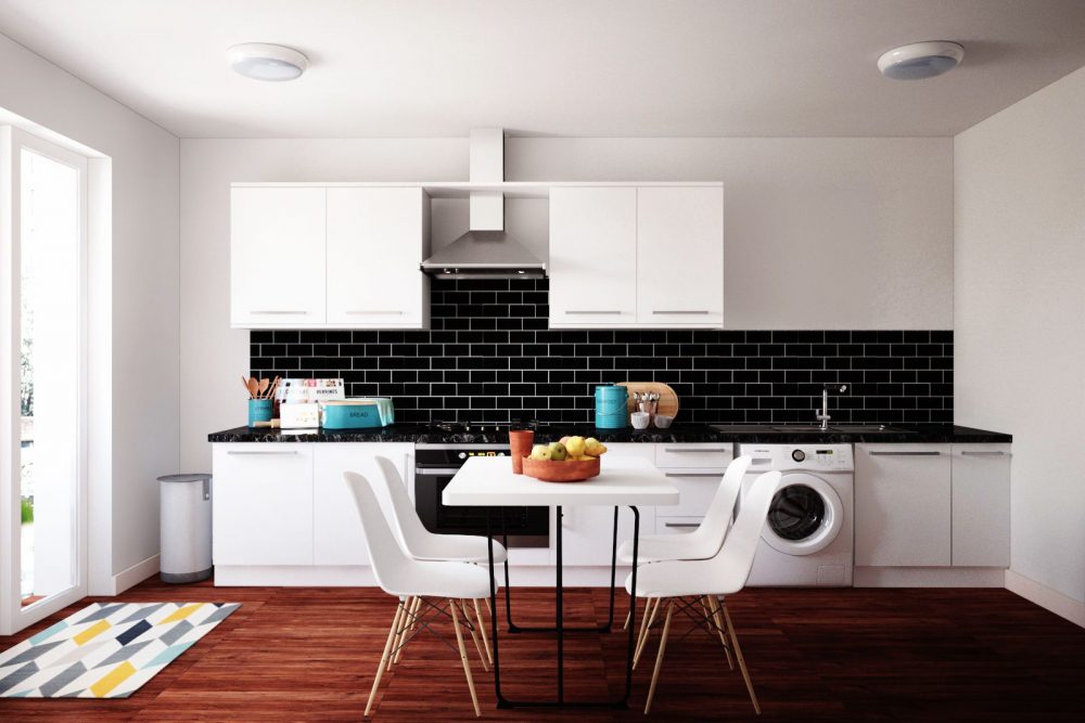 Student accommodation shared kitchen