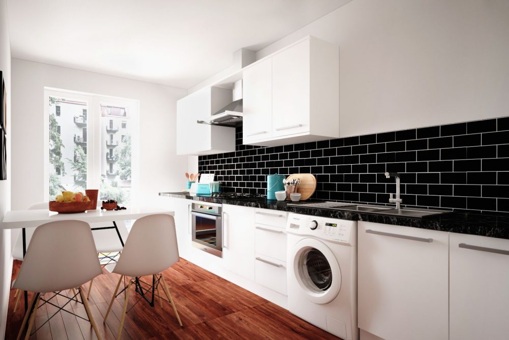 Student accommodation shared kitchen