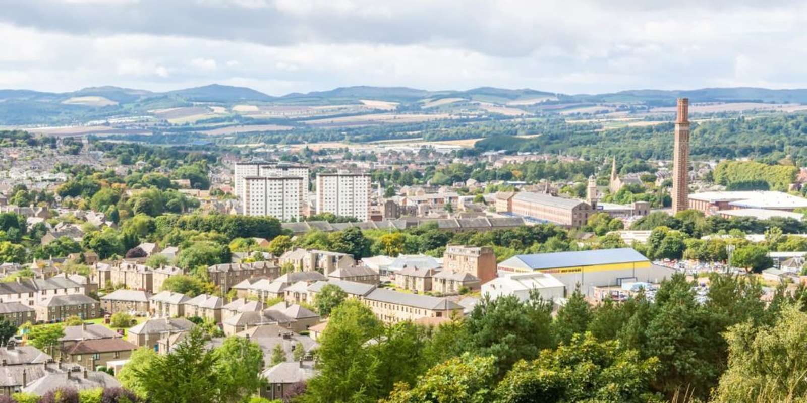 View of dundee from the hills