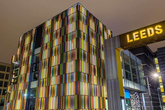 Leeds dock at night