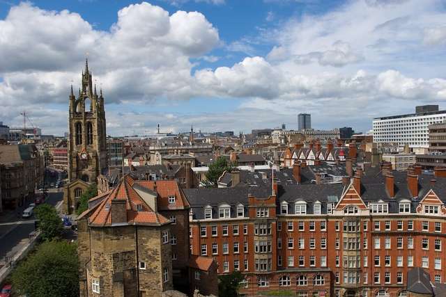 Aerial view of newcastle