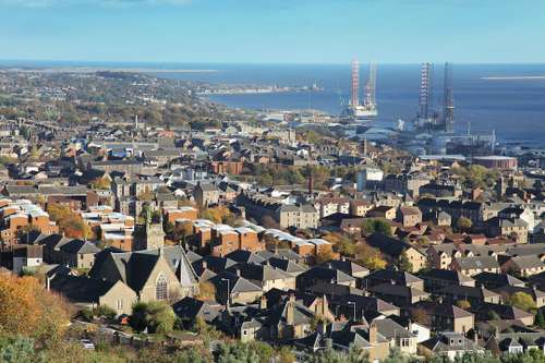Aerial view of dundee