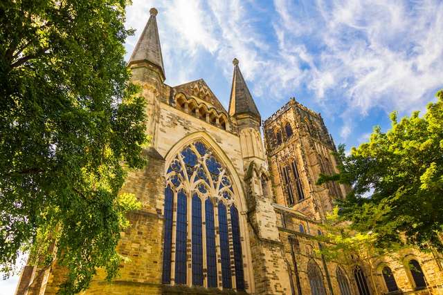 External view of durham cathedral