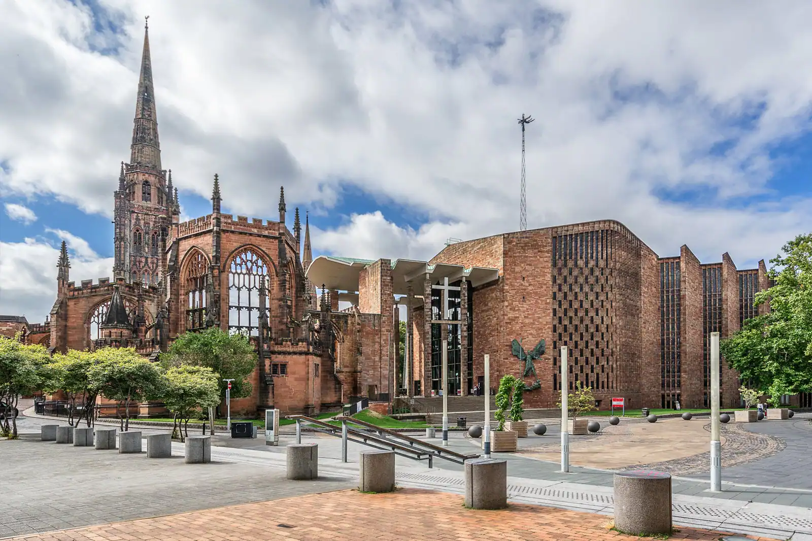 Coventry outside shot of the cathedral