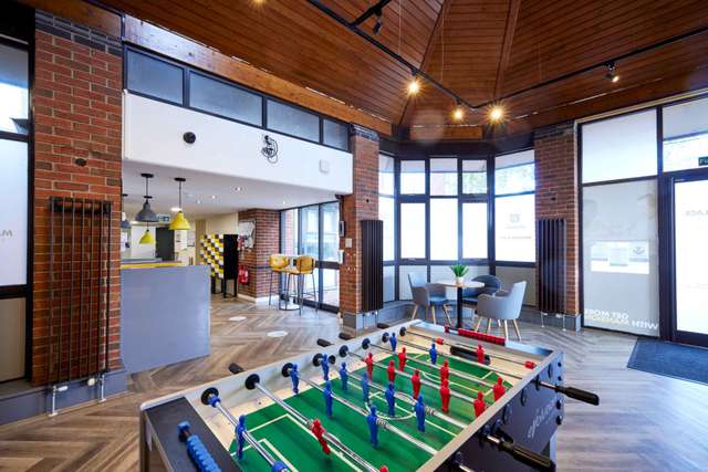 Student accommodation in lounge/games room