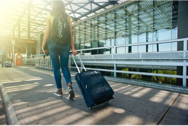 Student on the way to their accommodation