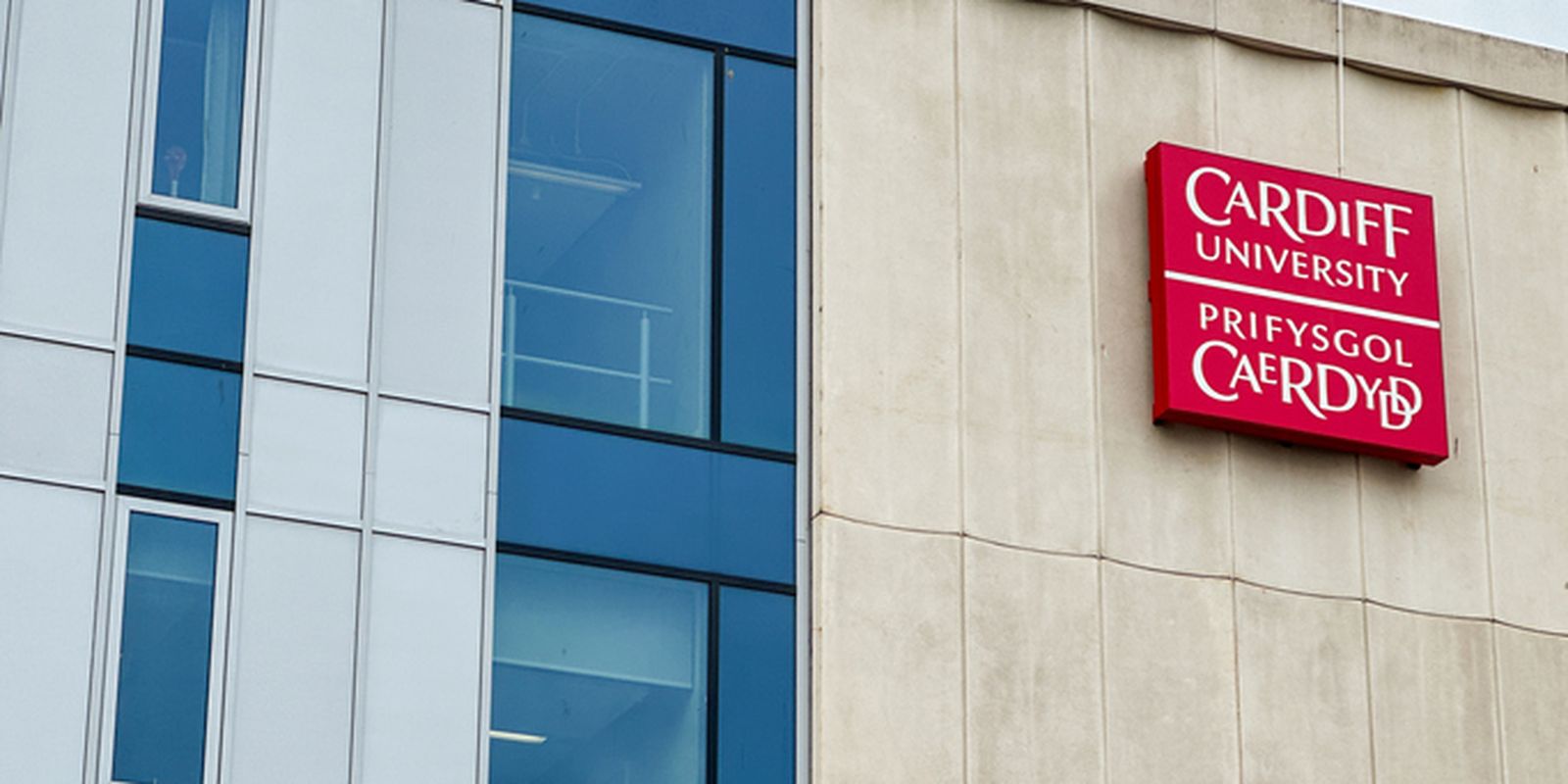 Side view of a Cardiff university building