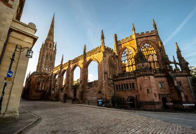 Cathedral ruin in coventry